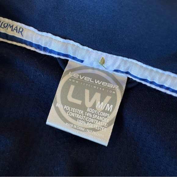 Asilomar Quarter Zip Sweatshirt Jacket Pullover Navy Blue with Pockets Size M - Picture 11 of 15